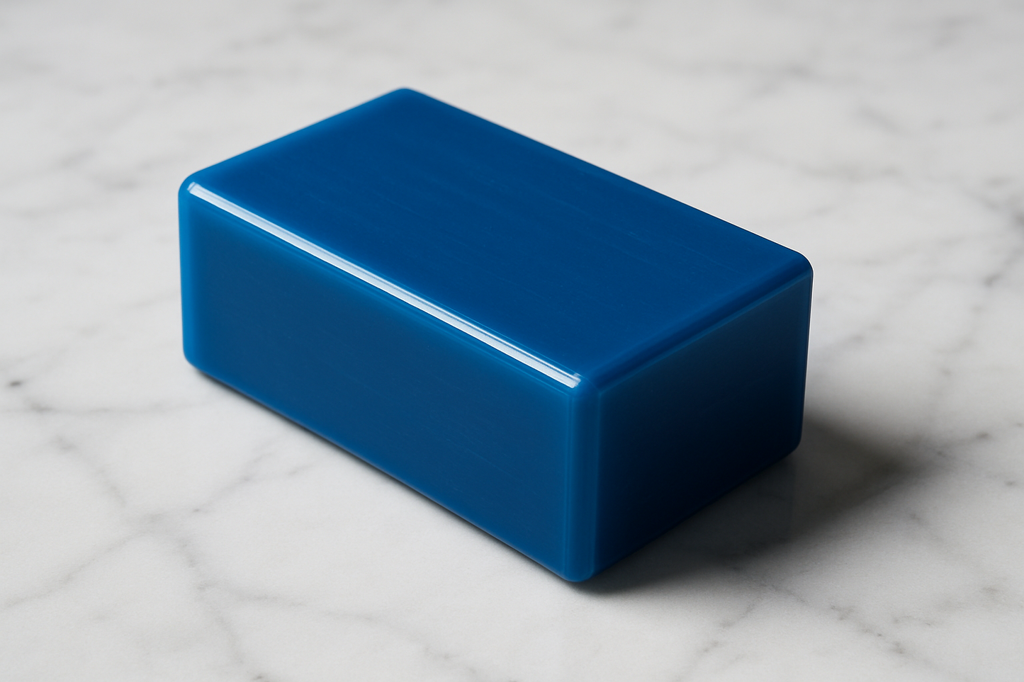 blue bar rectangle soap