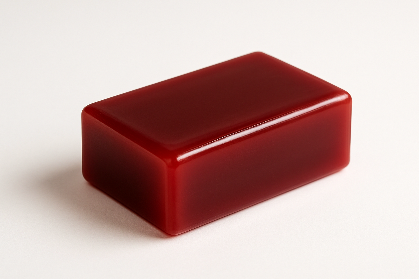 rectangle ruby red bar soap