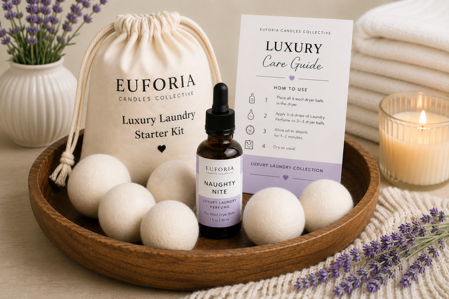 Luxury Laundry Starter Kit | Euforia Candles