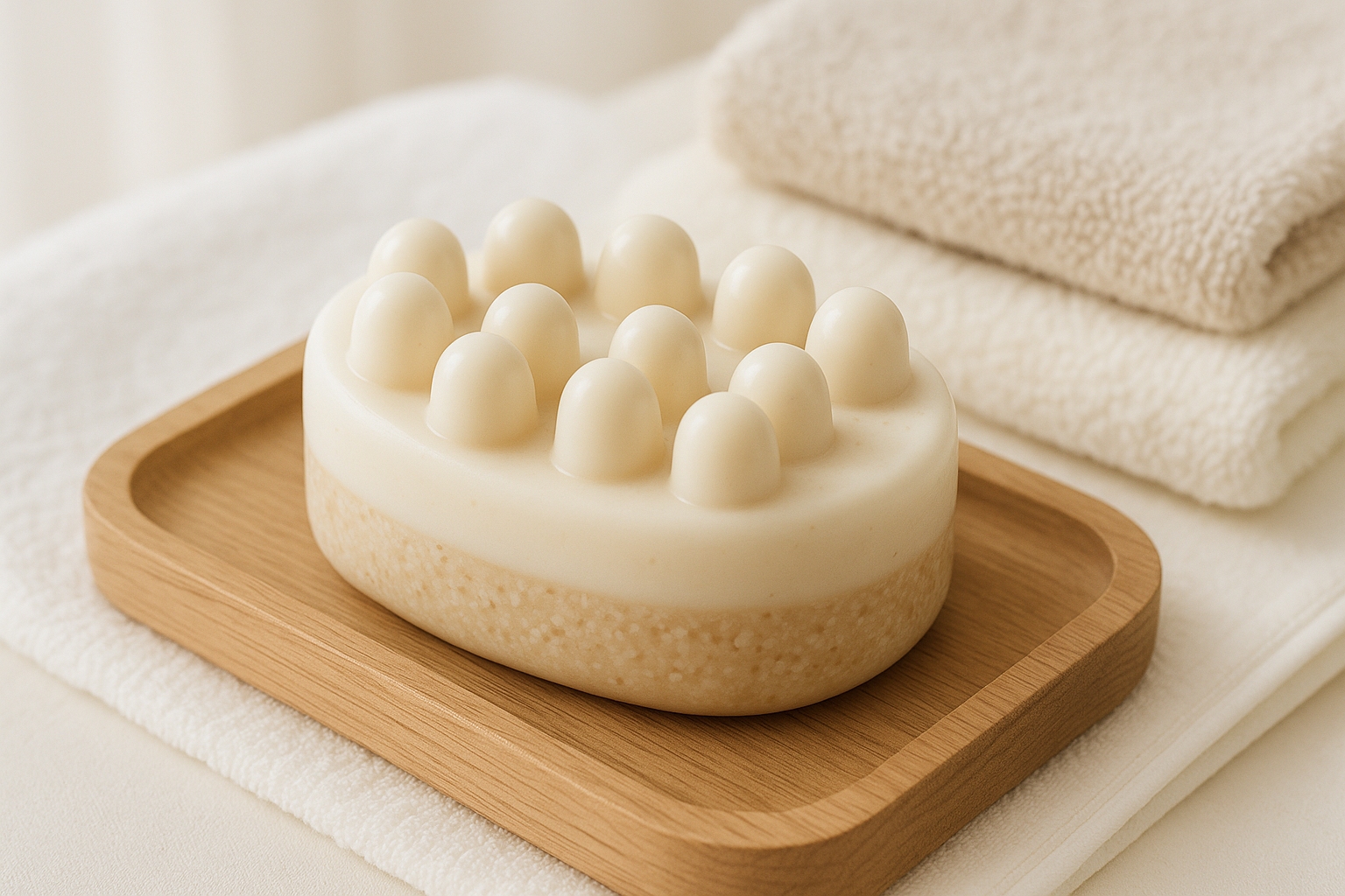knob massage bar of soap 