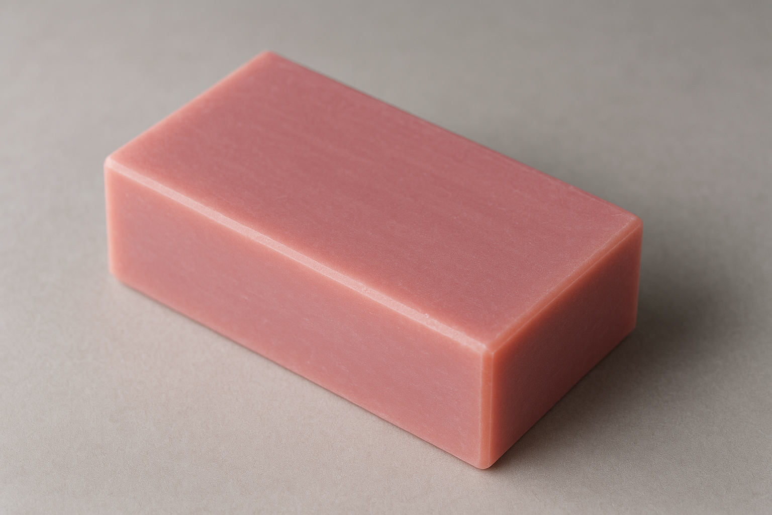 rectangle pink bar of soap